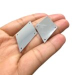 Paête Pastilha Losango C/ 4 Furos Prata - 20 Gramas - Imagem 3