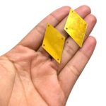 Paête Pastilha Losango C/ 4 Furos Dourado – 20 Gramas - Imagem 2