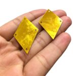 Paête Pastilha Losango C/ 4 Furos Dourado – 20 Gramas - Imagem 3