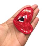 Aplique Boca 7,5cm C/ Lantejoula - 1 Und - Imagem 2