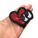 Aplique Coração 8,5cm Tecido - 1 Und - Imagem 2