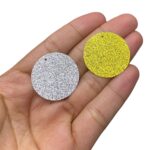 Paetê Pastilha Redondo 30mm C/Glitter - 20 Gramas - Imagem 2