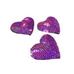 Aplique Coração C/ Lantejoula 5cm - 1 Und - Imagem 5
