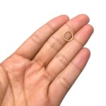 Argola Alumínio 8mm Dourado – 20 Gramas - Imagem 3