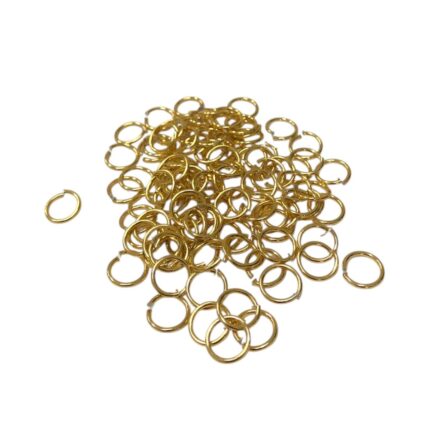 Argola Alumínio 8mm Dourado – 20 Gramas