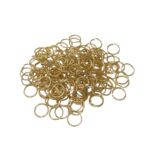 Argola Alumínio 10mm Dourado - 20 Gramas