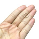 Argola Alumínio 10mm Dourado - 20 Gramas - Imagem 3