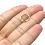 Argola Alumínio 10mm Dourado - 20 Gramas - Imagem 4