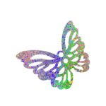 Paetê Pastilha Borboleta 60x74mm Holográfica - 20 Gramas - Imagem 3