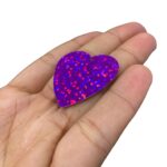 Paetê Pastilha Coração 33mm Holográfica – 20 Gramas - Imagem 3