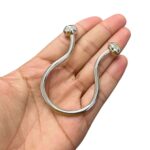 Passador Trabalhado Curvado 65mm Níquel – 1 Und - Imagem 2