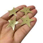 Paetê Pastilha Estrela 26mm C/ Furo No Meio – 20 Gramas - Imagem 3