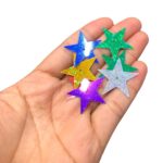 Paetê Pastilha Estrela 26mm C/ Furo No Meio – 20 Gramas - Imagem 2