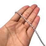 Aljofre Pérola 4mm Prata – Metro - Imagem 2