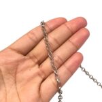 Corrente Elo Português 6mm Níquel - Metro - Imagem 2