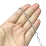 Corrente Oval 7mm Níquel - Metro - Imagem 2