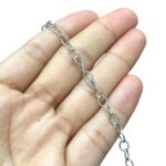 Corrente Oval 7mm Níquel - Metro - Imagem 3