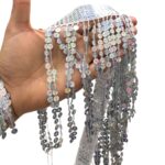 Galão Franja Paetê 15cm Holográfico - Metro - Imagem 6