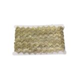 Galão Passamanaria 2cm C/ Strass Abs Dourado - Metro - Imagem 3