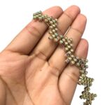 Galão Passamanaria 2cm C/ Strass Abs Dourado - Metro - Imagem 4