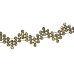 Galão Passamanaria 2cm C/ Strass Abs Dourado - Metro - Imagem 5