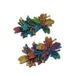 Aplique Flor C/Strass 10cm Colorido – 1 Und - Imagem 4