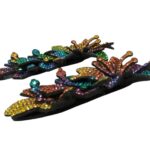 Aplique Flor C/Strass 10cm Colorido – 1 Und - Imagem 3