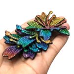 Aplique Flor C/Strass 10cm Colorido – 1 Und - Imagem 5