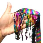 Galão Franja Paetê Lantejoula 15cm Colorido  – Metro - Imagem 2