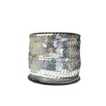 Paetê Lantejoula 8mm Prata Holográfico – Metro