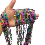 Galão Franja Paetê Lantejoula 30cm Prata Colorido – Metro - Imagem 2