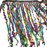 Galão Franja Paetê Lantejoula 30cm Prata Colorido – Metro - Imagem 3