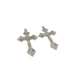 Pingente Cruz 27x43mm Níquel - 1 Und - Imagem 3