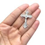 Pingente Cruz 27x43mm Níquel - 1 Und - Imagem 2