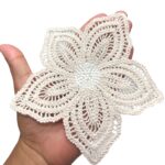 Aplique Flor 15cm Crochê – 1 Und - Imagem 2