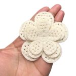 Aplique Flor 8cm Crochê – 1 Und - Imagem 2