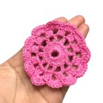 Aplique Flor 8,5cm Crochê - 1 Und - Imagem 2