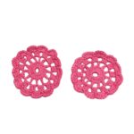 Aplique Flor 8,5cm Crochê - 1 Und