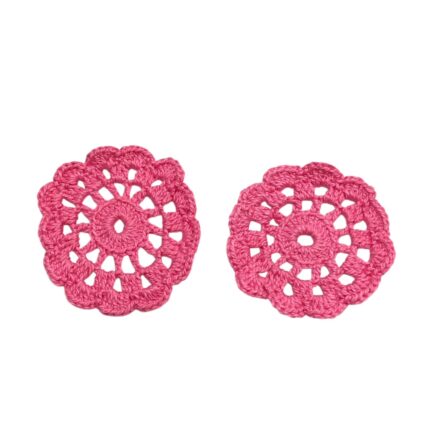 Aplique Flor 8,5cm Crochê - 1 Und