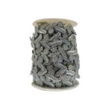 Galão Aljofre Galho C/Flor 2cm Abs Níquel– Metro