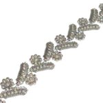 Galão Aljofre Galho C/Flor 2cm Abs Níquel– Metro - Imagem 3