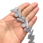 Galão Aljofre Galho C/Flor 2cm Abs Níquel– Metro - Imagem 2