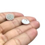 Botão Strass 12mm Níquel - 1 Und - Imagem 3