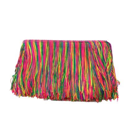 Galão Franja De Tecido 15cm Multicor – Metro