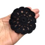 Aplique Flor 8,5cm Crochê – 1 Und - Imagem 2