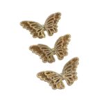 Aplique Borboleta 9cm C/Strass - 1 Und