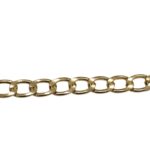 Corrente Grumet 15.1x23.6mm Alumínio Dourado - Metro