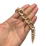 Corrente Grumet 15.1x23.6mm Alumínio Dourado - Metro - Imagem 2