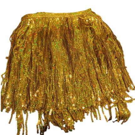 Galão Franja Paetê 30cm Holográfico – Metro