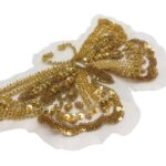 Aplique Tule Borboleta 13x20cm Dourado - 1 Und - Imagem 2